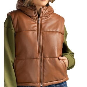 Chaqueta de Invierno Personalizada MOVA TEXTILES, Chaqueta Acolchada de Media Manga con Capucha, Ligera, Moderna, con Cremallera, Producto al por Mayor a Precio Económico - Product Image 1
