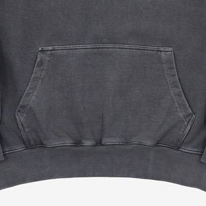 Sudadera con Capucha para Hombre, Estilo Vintage, Talla Grande, con Cierre, Lavado Ácido, Color Negro, 100% Algodón, 230 g/m², Marca OEM 2026 - Product Image 2