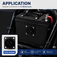 Boîtier en nylon étanche JBoCnt M25, 8 broches en option, prise hybride 45A pour échange de batterie de moto électrique