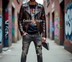 Chaqueta de cuero a medida personalizada Proveedor de moda Fabricante de chaqueta de cuero personalizada para marcas de ropa - Product Image 6