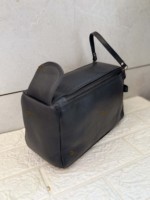 Nouvelle mode en cuir véritable Double fermeture éclair hommes et femmes organisateur de toilette voyage cosmétique sacs de maquillage en cuir véritable avec poignée