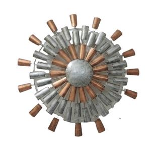 Art mural impressionnant utilisé pour la décoration de la maison et de l'hôtel, salon, chambre à coucher, décoration murale moderne, couleur or, métal rond, art mural - Product Image 3