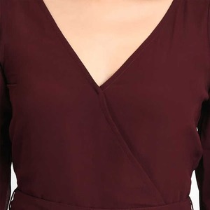 Combinaison ajustée à manches longues personnalisée OEM pour femmes combinaisons respirantes en coton matelassé à la mode de haute qualité pour femmes - Product Image 6