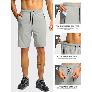 กางเกงขาสั้นผู้ชายดีไซน์ใหม่กางเกงขาสั้นสำหรับฤดูร้อนกางเกงขาสั้นผู้ชายเอวยางยืดลำลองมีสไตล์มีกระเป๋าหลาย2025 - Product Image 4