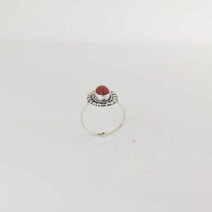 Designs à la mode corail rouge 925 bagues en argent sterling bijoux à la mode avec diamant pour les occasions de fête - Product Image 5