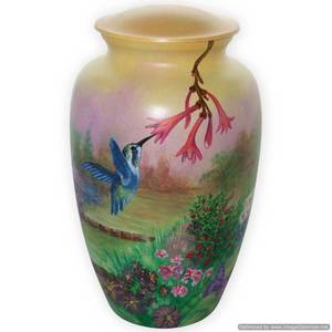 โกศศพสีฟ้าทำจากวัสดุโลหะโกศสำหรับใส่ศพสัตว์เลี้ยงทำจากทองเหลือง - Product Image 6