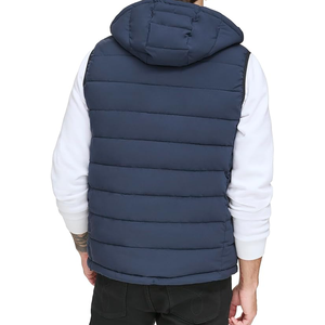 Chaqueta de Burbuja Ligera y Plegable de Lona para Hombre con Cuello Alto - Product Image 1