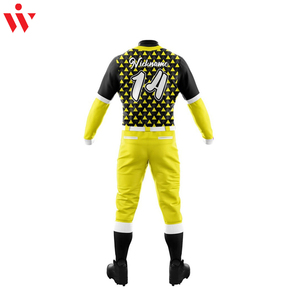 ชุดกีฬาสำหรับทีมเบสบอลชุดเสื้อและกางเกงระบายอากาศพิมพ์ลายซับลิเมชันตามสั่ง - Product Image 3