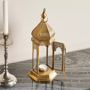 Linterna de aluminio para tumbas con motivo de hojas, colores personalizados, decoración interior y exterior para el hogar y el jardín, diseño clásico relámpago - Product Image 5