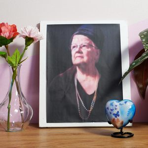 โกศรูปหัวใจรูปผีเสื้อสำหรับมนุษย์ขี้เถ้าโกศสำหรับมนุษย์และสัตว์เลี้ยงโกศตกแต่งด้วยโลหะทนทาน - Product Image 2