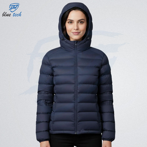 Chaqueta de Invierno para Mujer, Diseño Moderno, con Cierre de Cremallera, Tejido de Punto Estampado, Servicio Personalizado OEM, Precio Económico al por Mayor - Product Image 5