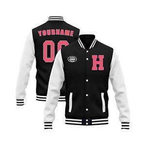 ODM OEM Veste universitaire vintage personnalisée en toile respirante d'hiver pour hommes, femmes et jeunes, col rond, nom et numéro personnalisés, coton - Product Image 6