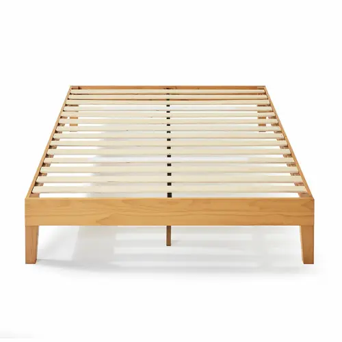 TH-H8300 japanisches niedriges Bett einfach und modern 1,5 Meter Massivholz Doppelbett ohne Kopfteil BeDd Rahmen ohne Ba