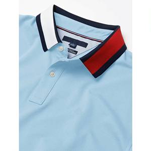 Polos personalizados de algodón orgánico 100% para hombre, Camiseta de piqué suave de verano, ropa informal transpirable de alta calidad para hombre, 2017 - Product Image 3