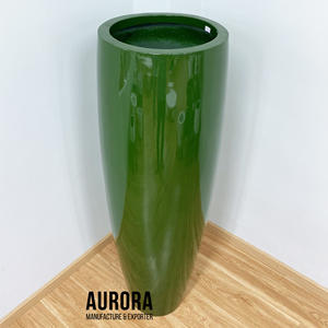 Grand pot de fleurs d'intérieur en fibre de verre, léger, durable, écologique, pour la maison, les jardins, les centres de villégiature et les espaces commerciaux - Product Image 2