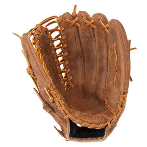 ถุงมือเบสบอลหนังสำหรับฝึกซ้อมแบบมืออาชีพถุงมือเล่นซอฟต์บอลแบบออกแบบโลโก้ได้ตามต้องการ - Product Image 2