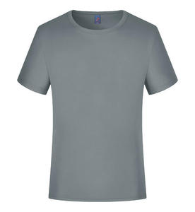 Camiseta lisa en blanco con estampado personalizado al por mayor para hombre, Camiseta deportiva de secado rápido para correr en el gimnasio, camiseta de talla grande de poliéster 100% para hombre - Product Image 4