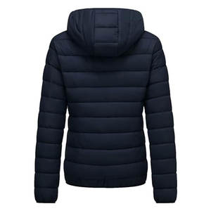 Veste matelassée légère et écologique pour femme, à capuche, pliable, rembourrée de coton, chaude, pour les voyages d'hiver, les activités de plein air et les tenues décontractées - Product Image 2