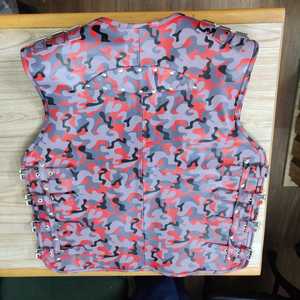 เสื้อกั๊กหนังกระดุมแถวเดียวสำหรับผู้ชายเสื้อแจ็กเก็ตกระดุมแถวมีซิปด้านหน้าสไตล์ยุโรปและอเมริกัน - Product Image 2