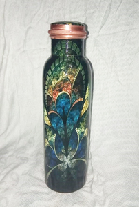 Vantage Fancy Printed Sticker Enamel High Quality Fancy Drinking Copper Water <b>Bottles</b> Vintage Classic Look Premium Water <b>Bottle</b> - Product Image 6