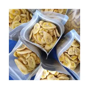 バナナチップ: 工場での卸売クリスピーバナナスライスの喜び-良い価格で直接レート