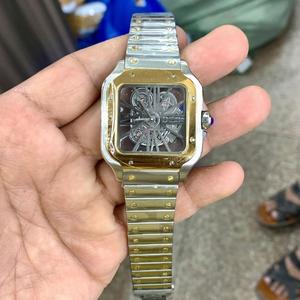 นาฬิกาเพชรสำหรับผู้ชาย VVS Moissanite ใหม่นาฬิกากลไกอัตโนมัติหรูหราฮิปฮอปคลาสสิก - Product Image 1