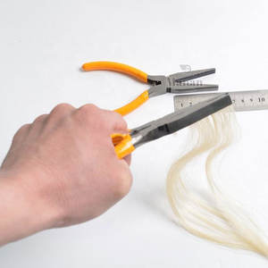 Pince à extensions de cheveux professionnelle en acier inoxydable pour extensions à la kératine et ITip, qualité salon - Product Image 5