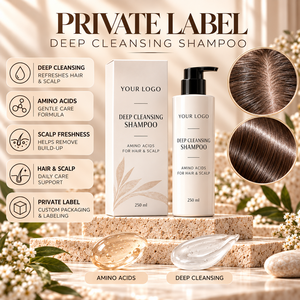 ELAN KIMYA OEM Private Label Plastik/Glas Flüssiges Tiefenreinigendes Gel-Shampoo mit Aminosäuren für Haar und Kopfhaut Anti-Haarausfall 250ml - Product Image 3