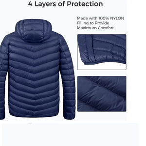 Doudoune d'hiver pour hommes personnalisée veste légère veste de luxe extérieure chaude veste de sport en différentes tailles - Product Image 3