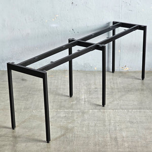 Industrial Style 2-Cushioned 200x50cm HCSL012 Slean System Assembly Iron <b>Footrest</b> for Table - Product Image 2