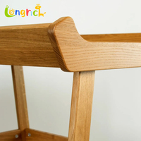 Commode multifonction en bois massif, style moderne, table à langer sécurisée pour nouveau-né, chambre et salle de bain, allaitement bébé