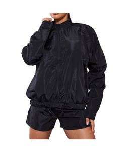 Conjunto Deportivo Corto de Nailon Impermeable para Mujer, de Alta Calidad, Personalizado, Cortavientos, 2025 - Product Image 2