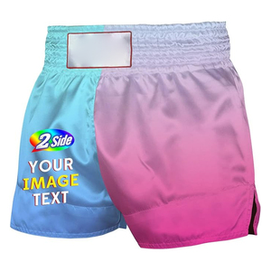 Sublimation Printed Sports Boxing Muay Thai Shorts Hot Sale Fighting Thailand Grappling Bjj <b>Boxer</b> Martial Arts Shorts - Product Image 1