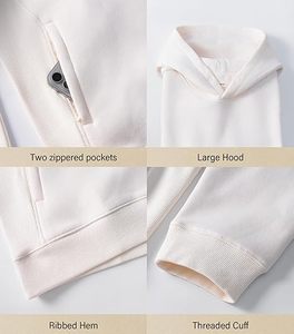 เสื้อฮู้ดดี้ผู้ชายคุณภาพสูง ผ้าฝ้าย 100% กันน้ำ ปักลาย ทรงปกติ สำหรับฤดูใบไม้ร่วง ฤดูหนาว ออกกำลังกาย ยิม กิจกรรมกลางแจ้ง แฟชั่น - Product Image 3