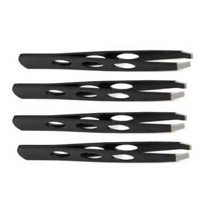 Vente en gros de pinces à épiler pour sourcils en acier inoxydable durables, logo personnalisé, pinces à épiler pour sourcils pointues et inclinées - Product Image 1