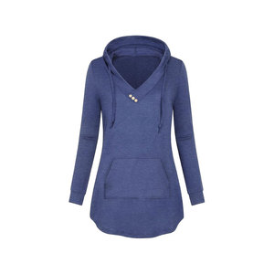 Wholesale Soft Custom Long Hoodies <b>Women</b> Printed Logo <b>Hoodie</b> <b>Dress</b> Long Sleeve <b>Hoodie</b> - Product Image 1