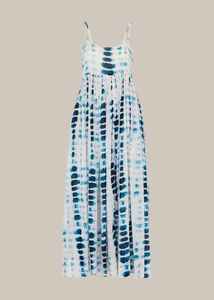 Nueva llegada de gran tamaño suelta completa moda peso ligero playa estilo señoras Tie Dye verano Casual largo Maxi para mujeres - Product Image 5