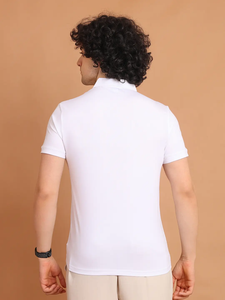 T-shirt à manches courtes pour hommes de la meilleure qualité pour col polo 100% coton Confortable Essential Casual Wear pour le travail et les sorties sociales - Product Image 6