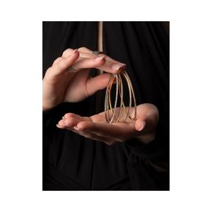 กำไลข้อมือผู้หญิงคุณภาพสูงขายส่ง ประดับคริสตัลสีชมพูขาว ขนาด 51x61 มม. ชุบทอง 18K เงินแท้ 925 - Product Image 3