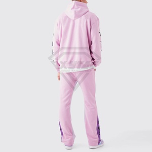 Producto más vendido, conjunto de chándal acampanado de dos piezas de gran tamaño y alta calidad, nuevo diseño, gran oferta, chándal acampanado con logotipo Vintage para hombre - Product Image 2