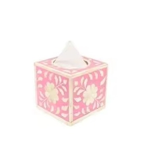 Artisanat indien de qualité supérieure Incrustation d'os moderne Serviette/Boîte à mouchoirs Décoration de vaisselle Idéal pour la maison, les hôtels et les restaurants - Product Image 6