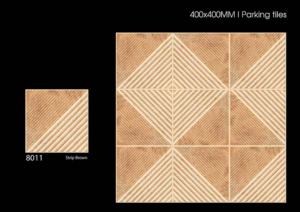 Dalles de parking extérieures haute résistance 40x40cm 400x400mm en céramique mate pour allées et espaces ouverts - Product Image 2