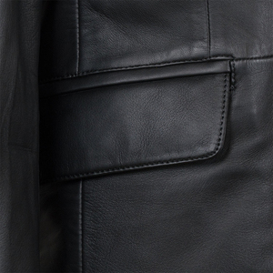 เสื้อแจ็กเก็ตหนังลำลองเข้ารูปแบบบางสำหรับผู้ชาย, เสื้อผ้าผู้ชายสุดหล่อกันน้ำมีซิปมีซิป2025 - Product Image 4