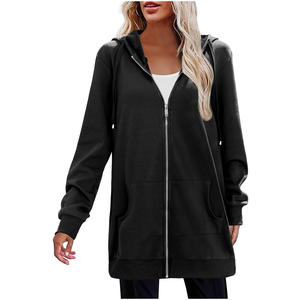 Sweats à capuche légers pour femmes avec broderie d'étiquette d'impression de logo personnalisée et Options d'emballage cadeau - Product Image 1