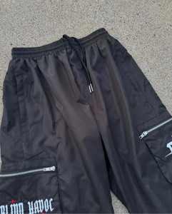 กางเกงไนลอนน้ำหนักเบาสำหรับผู้ชายกางเกงวิ่งแบบแห้งเร็วสำหรับออกกำลังกายกันน้ำมีเชือกรูดกระเป๋าผ้าใบที่ดีที่สุด - Product Image 5