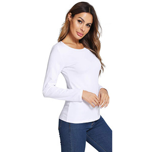 Tenue infirmière ajustée à manches longues et col rond pour femme en Spandex/Polyester, avec logo personnalisé, détection d'aiguilles, tailles XS, douce et confortable - Product Image 1
