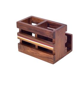 La mejor venta de servilleteros de madera, soporte para utensilios para cocina, encimera, restaurante, precio barato - Product Image 3