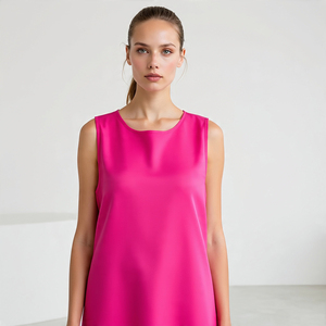 ผู้หญิงเสื้อครอปหลวมแขนกุดตัดด้านข้างเสื้อยืดเสื้อทีทํา | เสื้อกล้ามเสื้อกล้ามตัดด้านข้างสําหรับผู้หญิง - Product Image 3