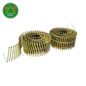 Clous de palette en bobine de 2 pouces, revêtement jaune à tige lisse/à vis, tête à carreaux 9000 pièces pour la fabrication de palettes au meilleur prix! - Product Image 5