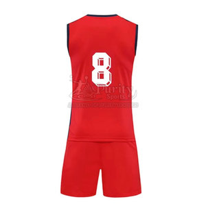 Uniforme de volley-ball de dernière génération fabriqué en usine, vêtements d'entraînement, uniforme de volley-ball uni - Product Image 3